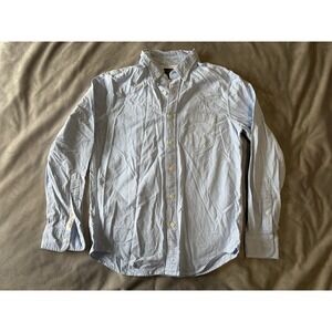 Abercrombie & Fitch Mens Stretch Oxford Shirt Light Blue Small